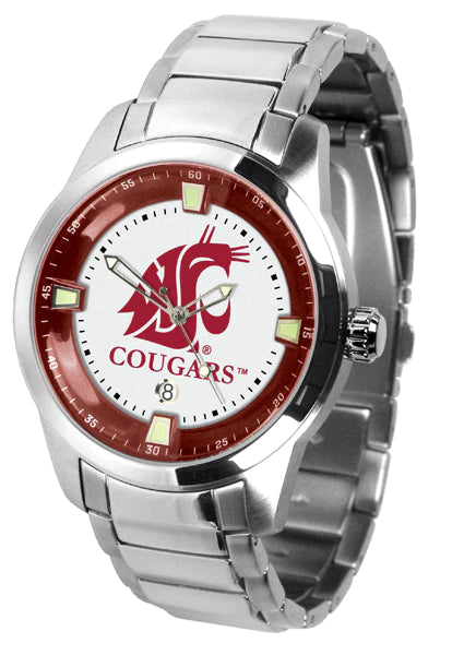 Washington State Cougars Men's Titan Steel Watch by Suntime
