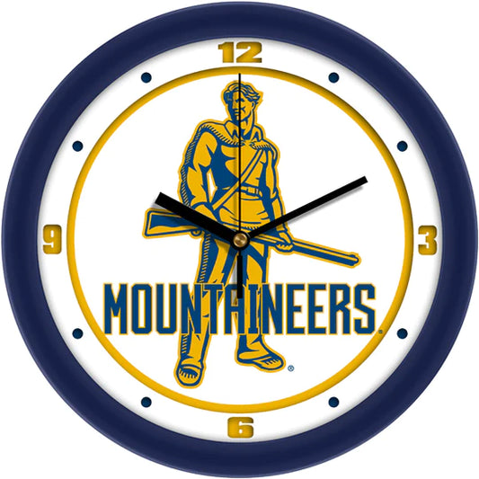 West Virginia Mountaineers 11.5" Traditional Wall Clock by Suntime