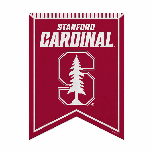 Stanford Cardinal 18"x24" NCAA felt pennant with bold red graphics and official team colors on soft felt.