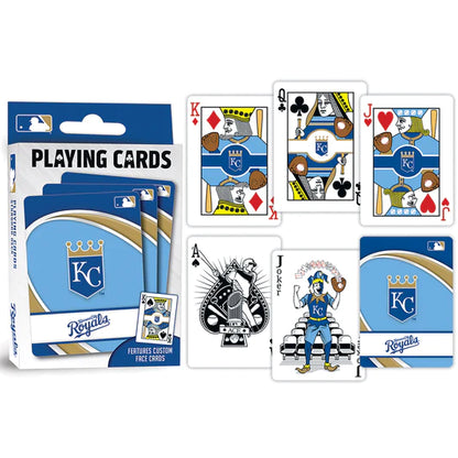 Kansas City Royals Playing Cards - 54 Card Deck by Masterpieces