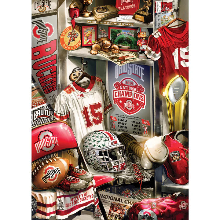 Ohio State Buckeyes - Locker Room 500 Piece Jigsaw Puzzle by Masterpieces