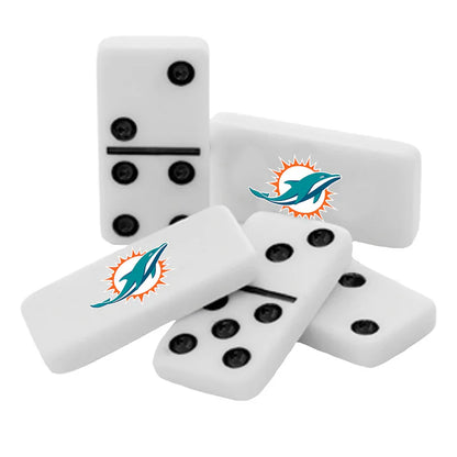 Miami Dolphins 28 Piece Dominoes Set by Masterpieces