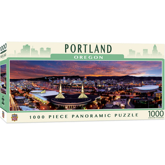 Portland 1000 Piece Panoramic Jigsaw Puzzle by Masterpieces