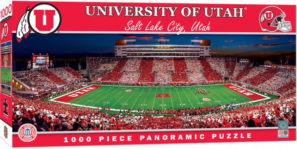 A brand new 1000-piece puzzle of Utah Utes Rice-Eccles Stadium. Measures 13" x 39". Made in the USA by Masterpieces.