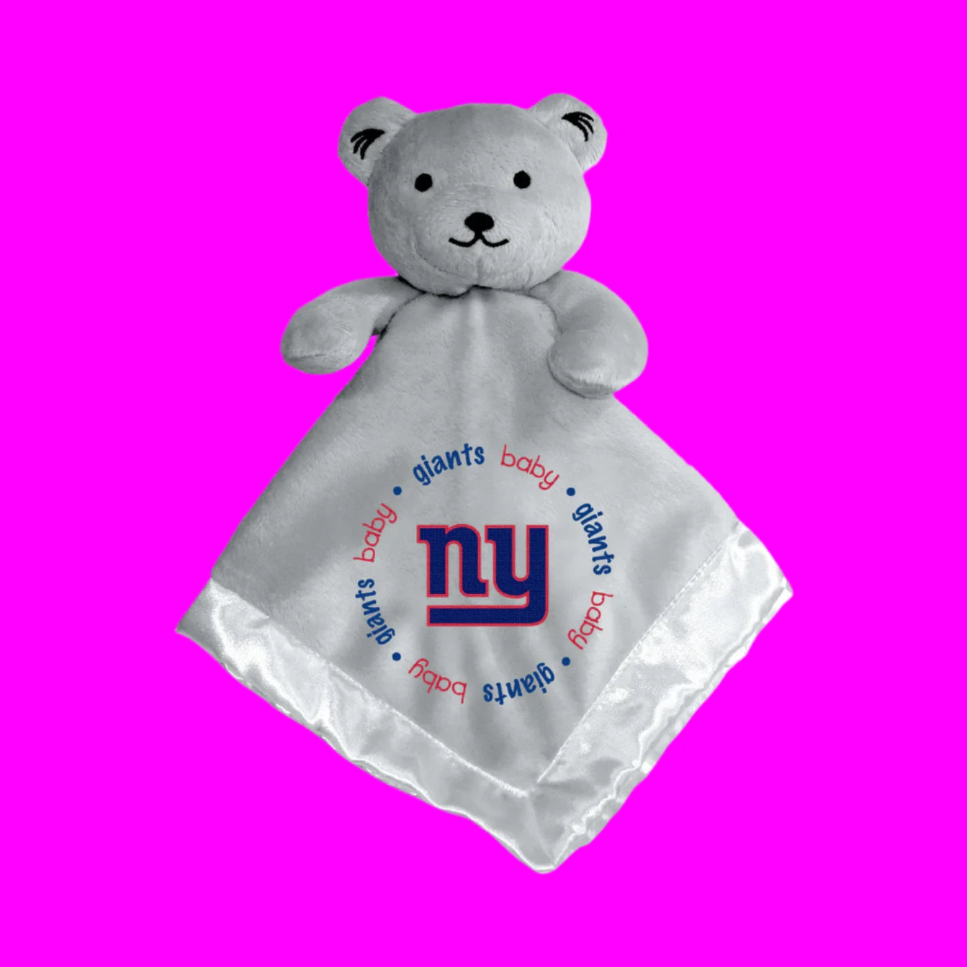 New York Giants Embroidered Gray Security Bear by Masterpieces