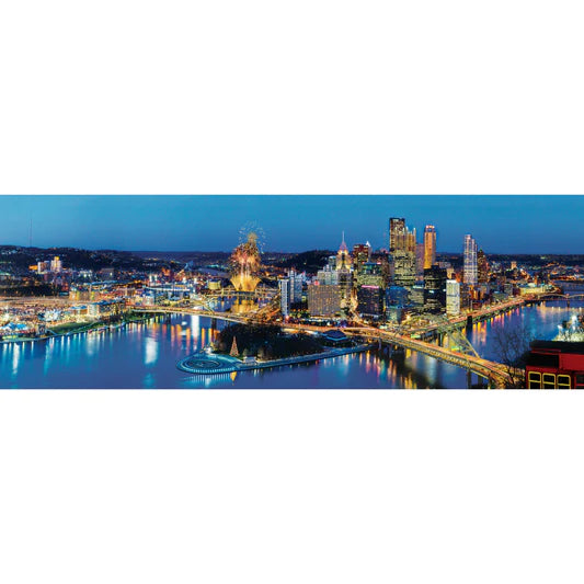 Pittsburgh 1000 Piece Panoramic Jigsaw Puzzle by Masterpieces