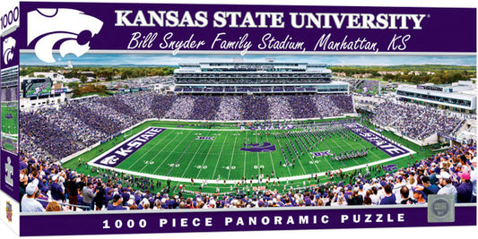 Kansas State Wildcats Bill Snyder Family Stadium 1000 Piece Panoramic Puzzle - Center View by Masterpieces