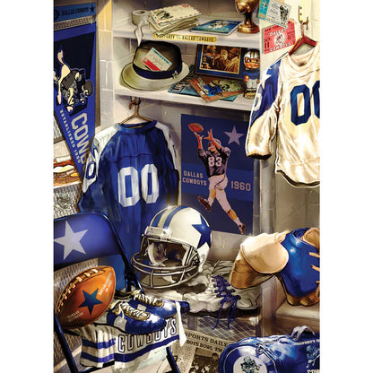 Dallas Cowboys - Locker Room 500 Piece Jigsaw Puzzle by Masterpieces