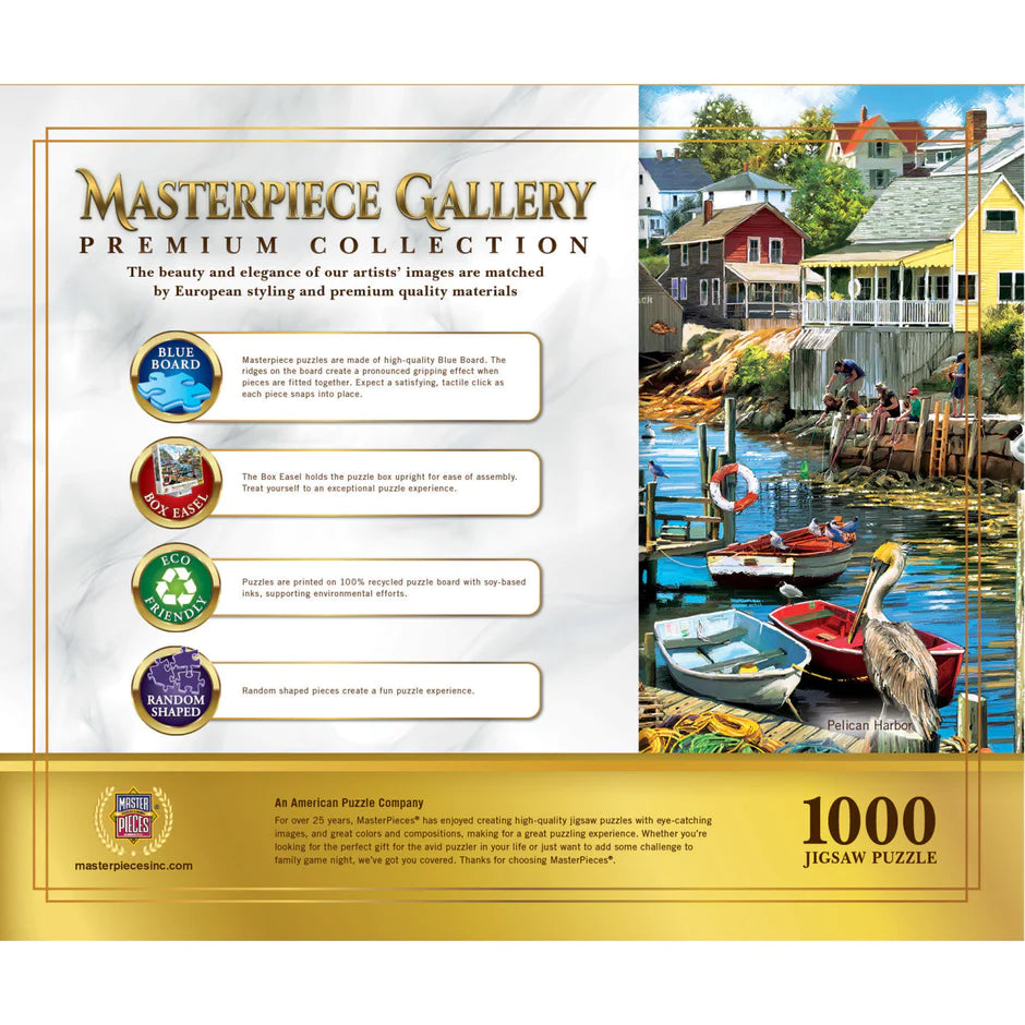 MasterPiece Gallery - Pelican Harbor 1000 Piece Jigsaw Puzzle by Masterpieces