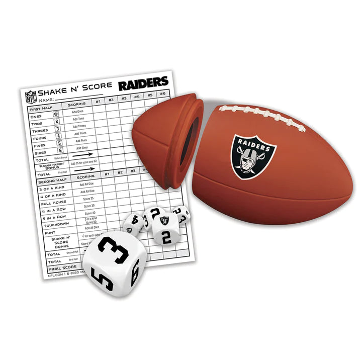 Las Vegas Raiders Shake n Score Dice Game by MasterPieces