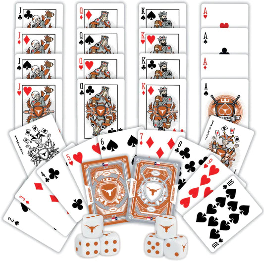 Texas Longhorns - 2-Pack Playing Cards & Dice Set by Masterpieces
