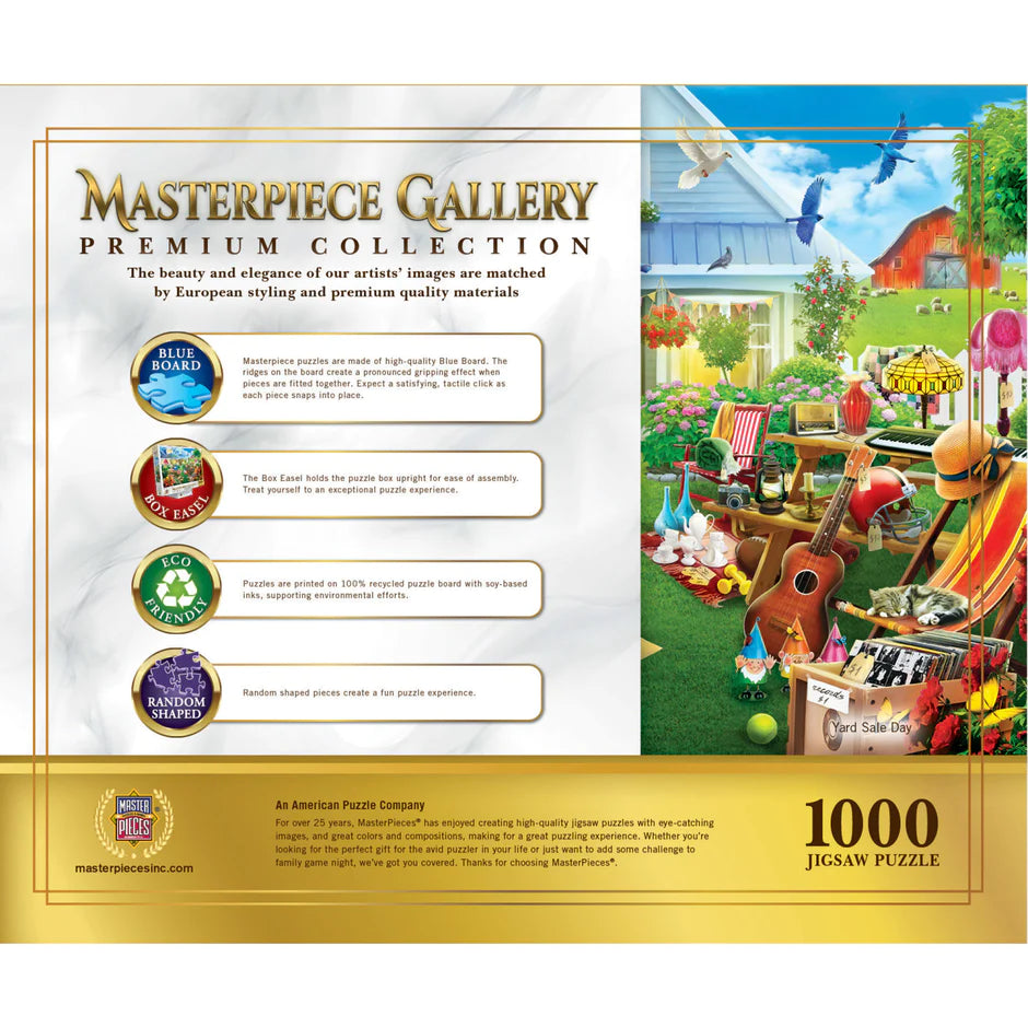 MasterPiece Gallery - Yard Sale Day 1000 Piece Puzzle by Masterpieces