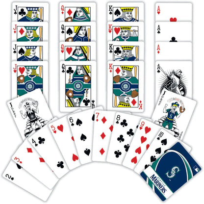 Seattle Mariners Playing Cards - 54 Card Deck by Masterpieces