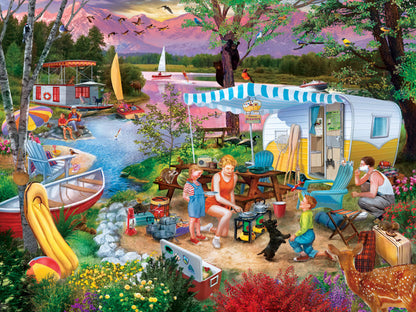 Campside - Leisure Lake 300 Piece EZ-Grip Jigsaw Puzzle by Masterpieces