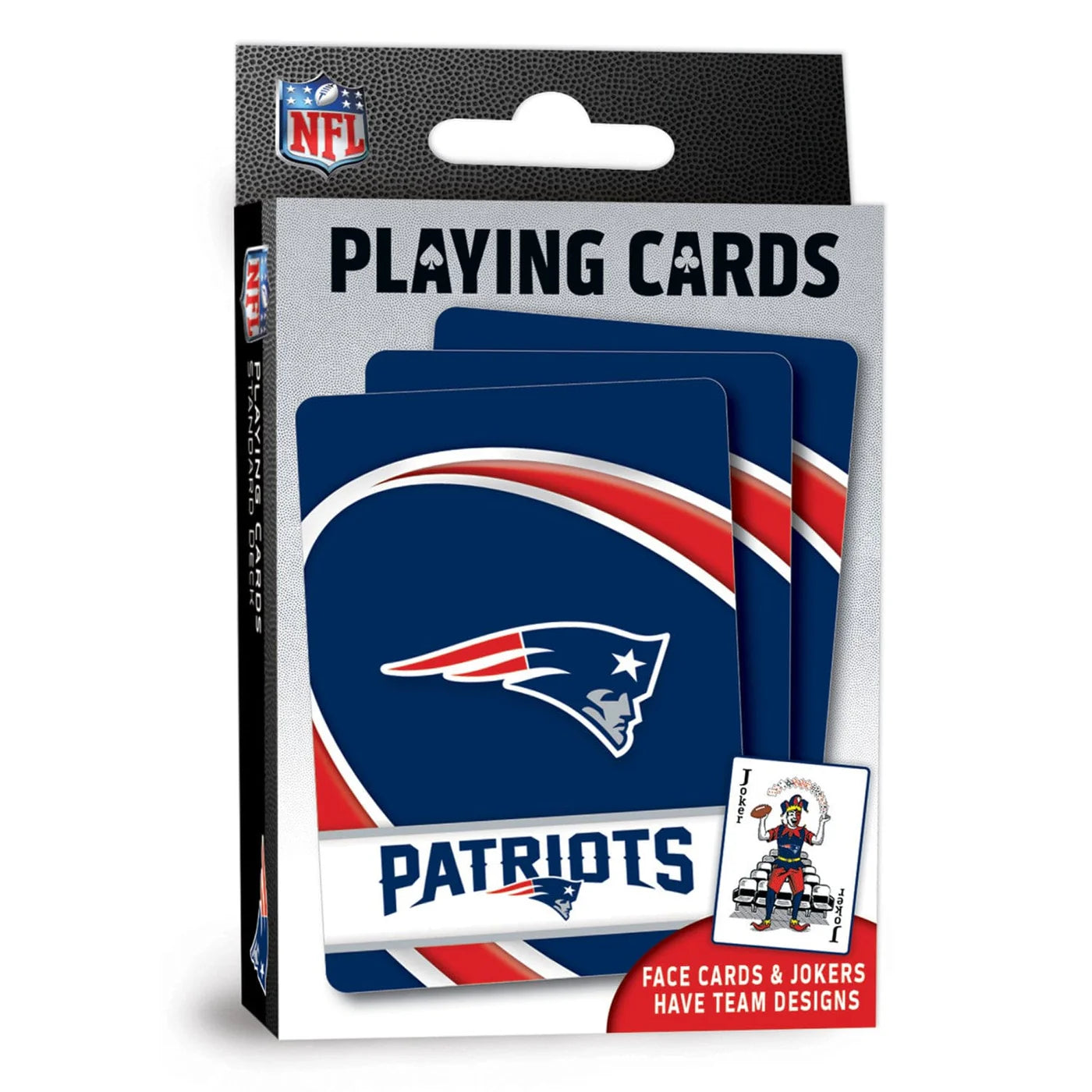 New England Patriots Playing Cards - 54 Card Deck by Masterpieces