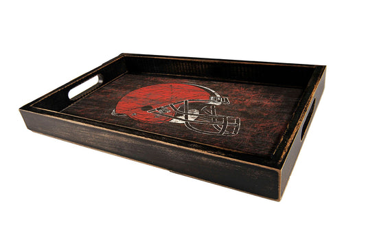Cleveland Browns Distressed Logo Serving Tray by Fan Creations