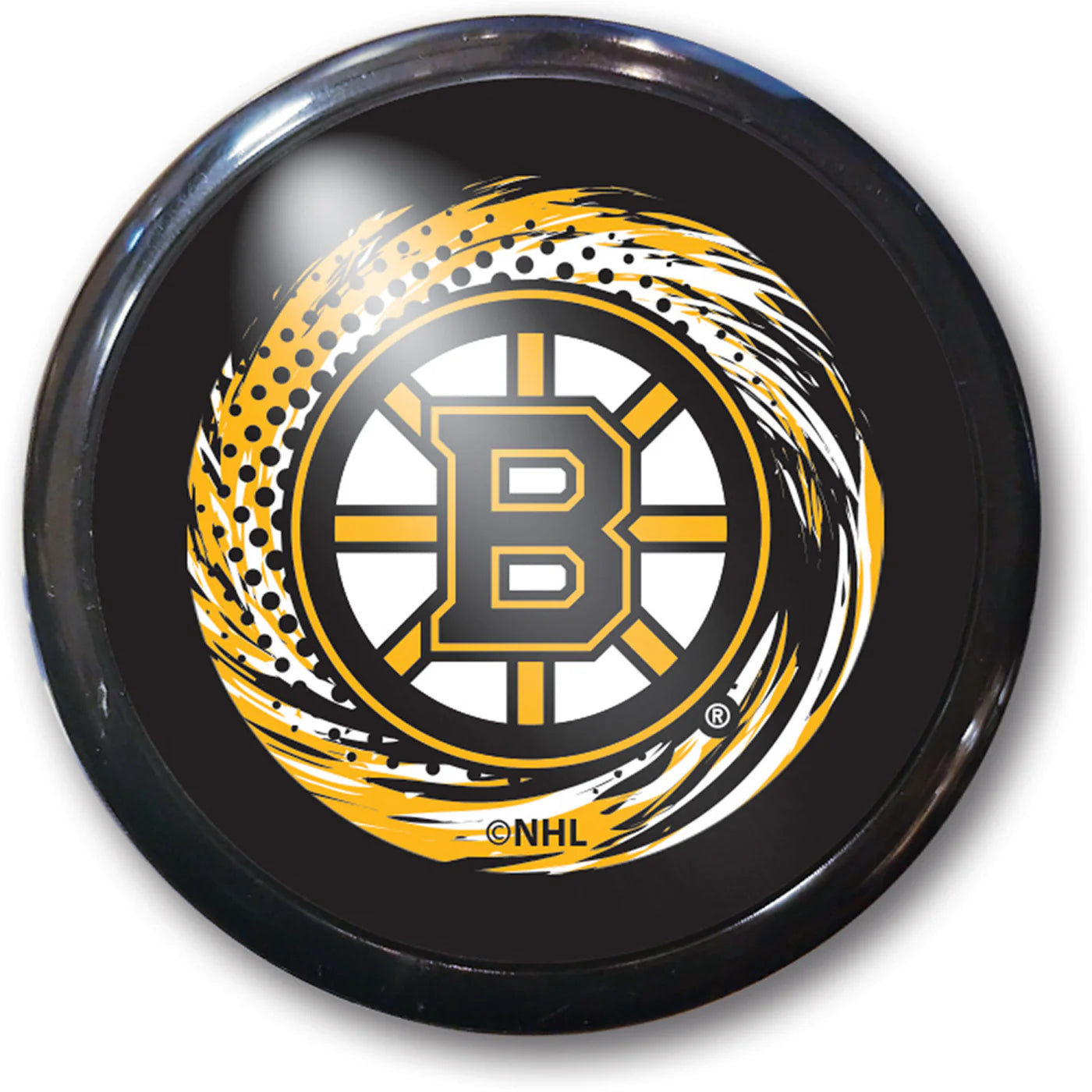 Boston Bruins NHL Yo-Yo: 5" x 3" x 2", team design, beginner level, official NHL, by Duncan / Masterpieces.