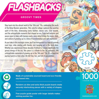 Flashbacks - Groovy Times 1000 Piece Jigsaw Puzzle by Masterpieces