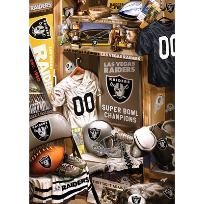 Las Vegas Raiders - Locker Room 500 Piece Jigsaw Puzzle by Masterpieces