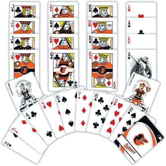 Baltimore Orioles Playing Cards - 54 Card Deck by Masterpieces