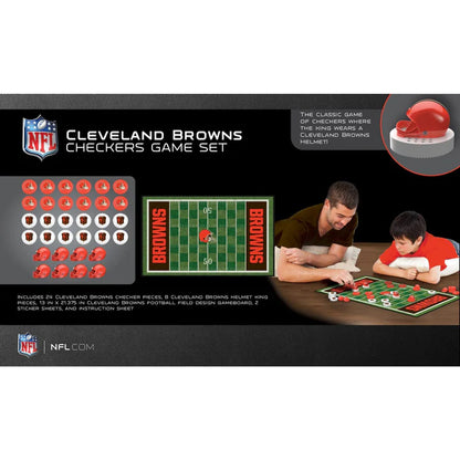 Cleveland Browns Checkers Board Game by Masterpieces