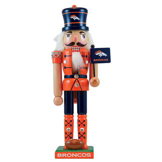 Denver Broncos Collectible 12" Wooden Nutcracker by Masterpieces