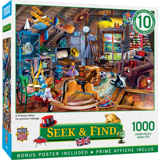 Seek & Find - A Precious Mess 1000 Piece Jigsaw Puzzle by Masterpieces