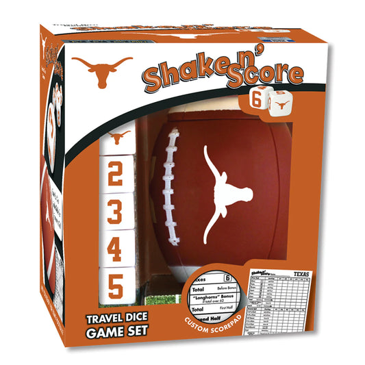 Texas Longhorns Shake n Score Dice Game by MasterPieces