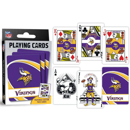 Minnesota Vikings Playing Cards - 54 Card Deck by Masterpieces