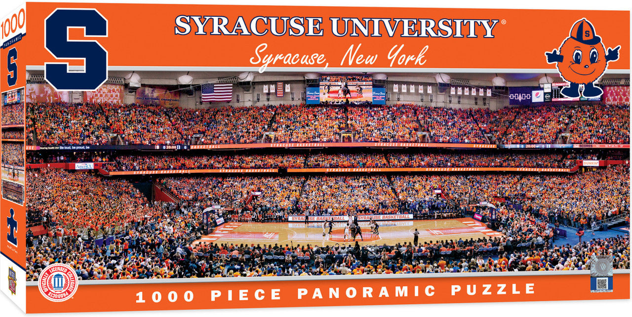 Syracuse Orange 1000 Piece Panoramic Puzzle - Center View by Masterpieces
