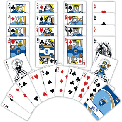 Kansas City Royals Playing Cards - 54 Card Deck by Masterpieces