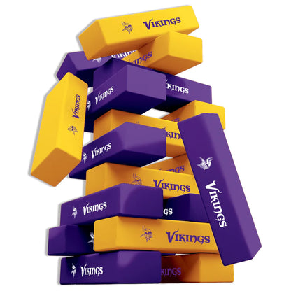 Minnesota Vikings Wood Tumble Tower Game by Masterpieces