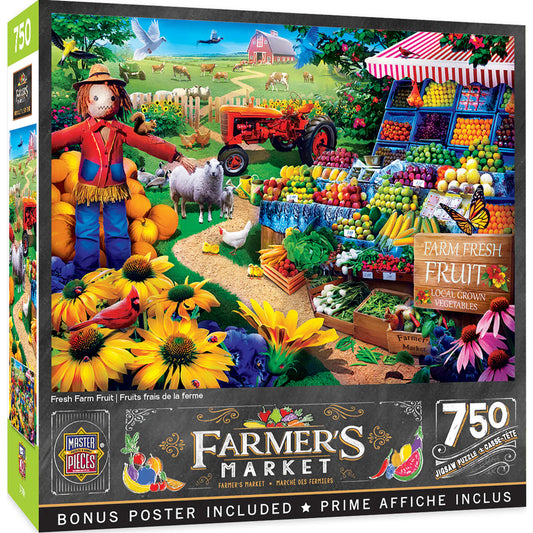 Farmer's Market - Fresh Farm Fruit 750 Piece Jigsaw Puzzle by Masterpieces