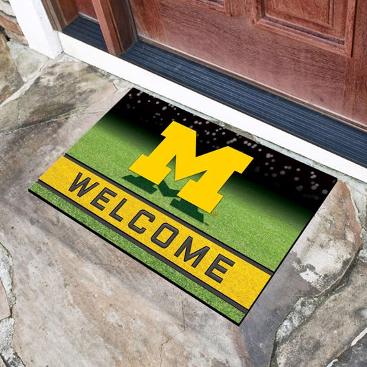 Michigan Wolverines Crumb Rubber Door Mat by Fanmats