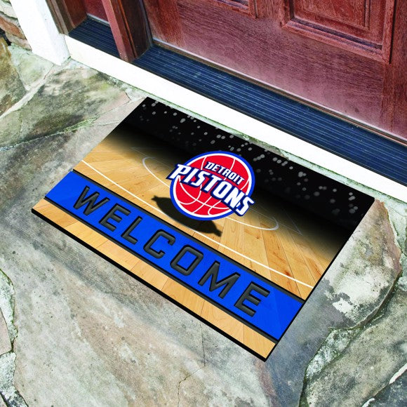 Detroit Pistons Crumb Rubber Door Mat by Fanmats