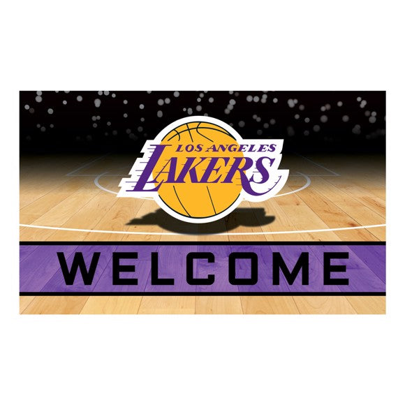 Los Angeles Lakers Crumb Rubber Door Mat by Fanmats