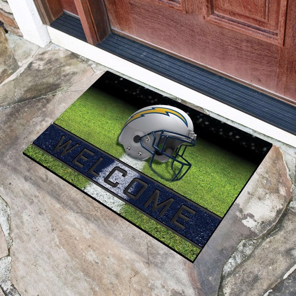 Los Angeles Chargers Crumb Rubber Door Mat by Fanmats
