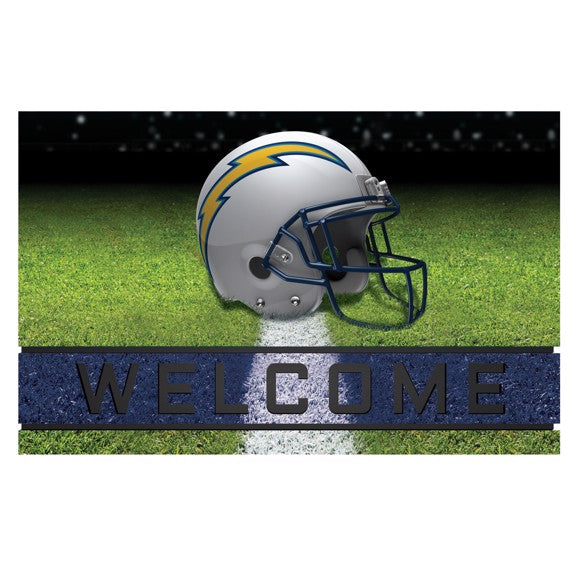 Los Angeles Chargers Crumb Rubber Door Mat by Fanmats