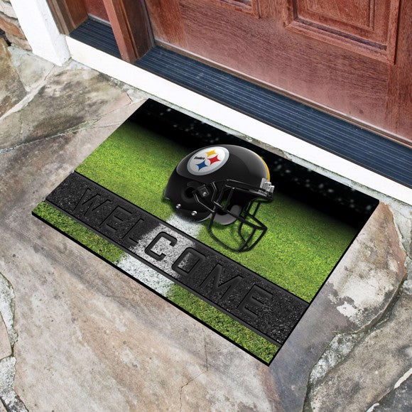 Pittsburgh Steelers Crumb Rubber Door Mat by Fanmats