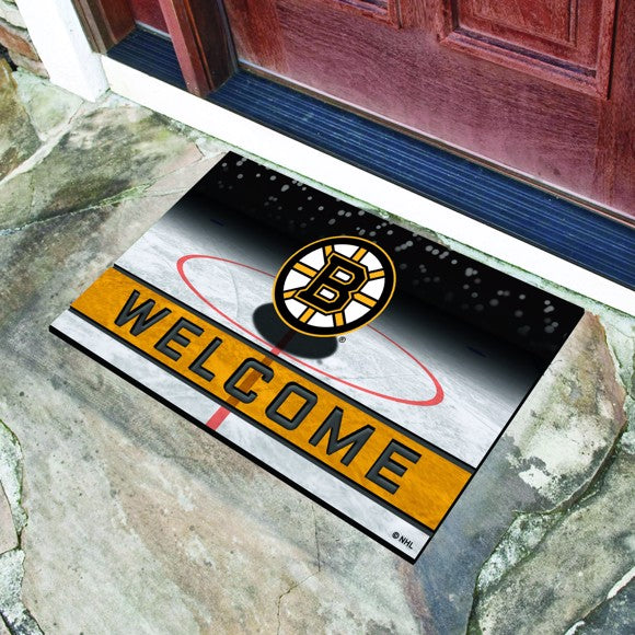 Boston Bruins Crumb Rubber Door Mat by Fanmats