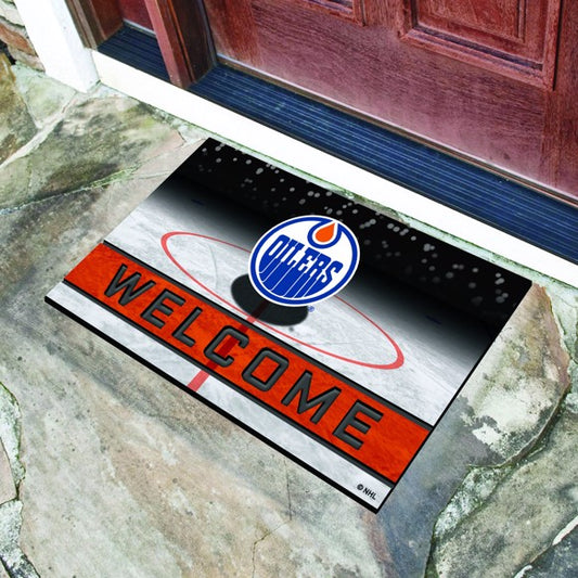 Edmonton Oilers Crumb Rubber Door Mat by Fanmats