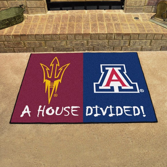 House Divided - Arizona State Sun Devils / Arizona Wildcats Mat / Rug by Fanmats