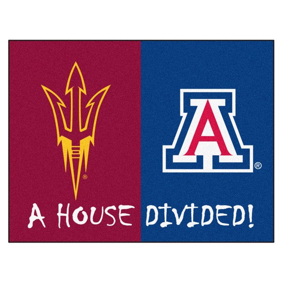 House Divided - Arizona State Sun Devils / Arizona Wildcats Mat / Rug by Fanmats