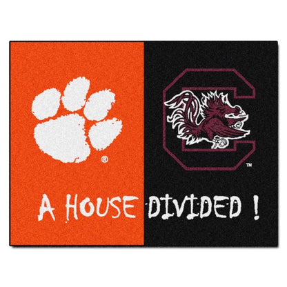 House Divided - Clemson Tigers / South Carolina Gamecocks Mat / Rug by Fanmats