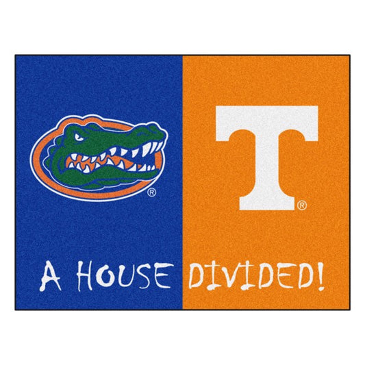House Divided - Florida Gators / Tennessee Volunteers Mat / Rug by Fanmats