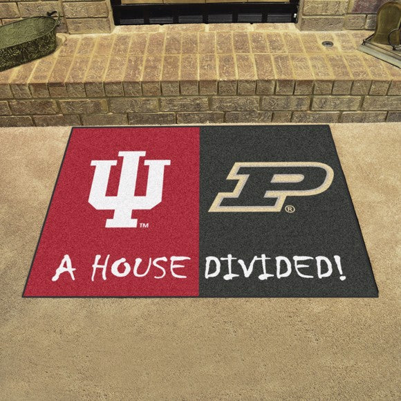House Divided - Indiana Hoosiers / Purdue Boilermakers Mat / Rug by Fanmats