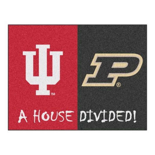House Divided - Indiana Hoosiers / Purdue Boilermakers Mat / Rug by Fanmats