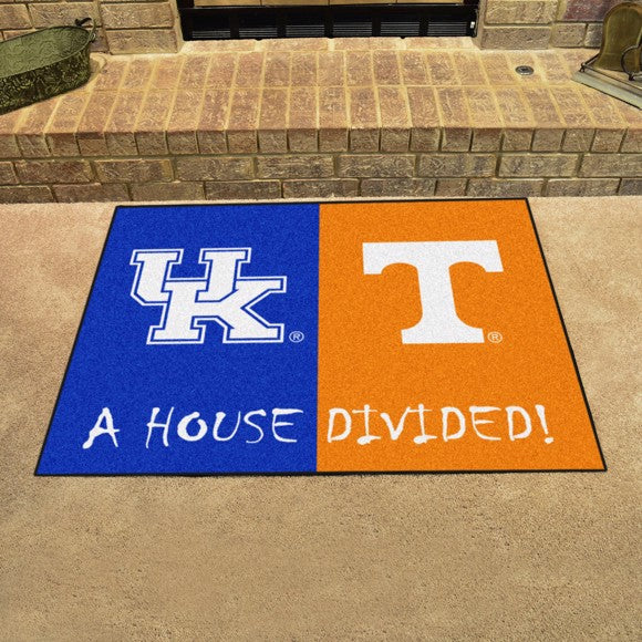 House Divided - Kentucky Wildcats  / Tennessee Volunteers Mat / Rug by Fanmats