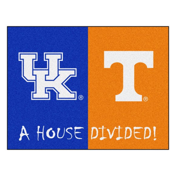 House Divided - Kentucky Wildcats  / Tennessee Volunteers Mat / Rug by Fanmats