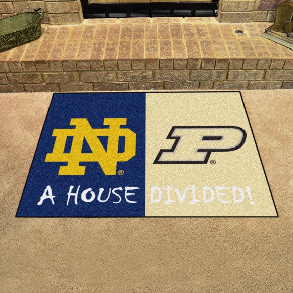 House Divided - Notre Dame Fighting Irish / Purdue Boilermakers Mat/ Rug by Fanmats